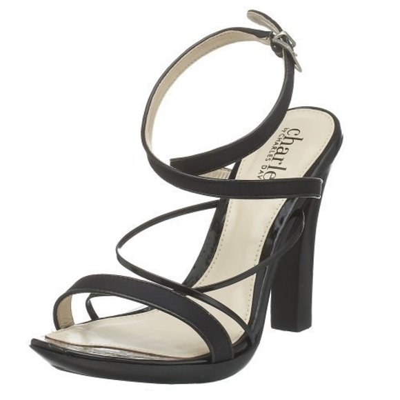 Charles by Charles David Women's Mixture Ankle Strap Sandal,Black/Black,11 M - Picture 1 of 1